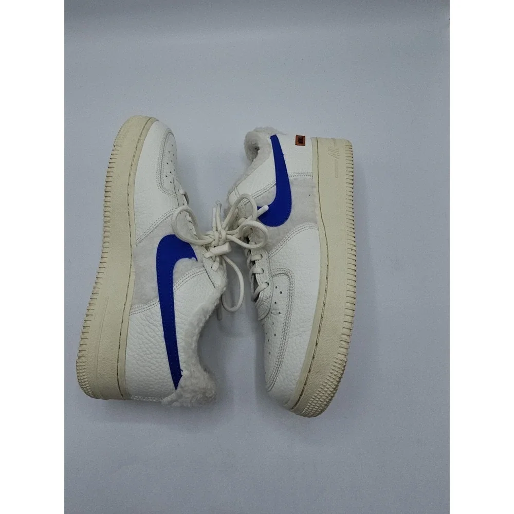 Nike Air Force 1 '07 Low Sherpa Fleece Sail Racer Coconut Women's 7.5 DO6680 100